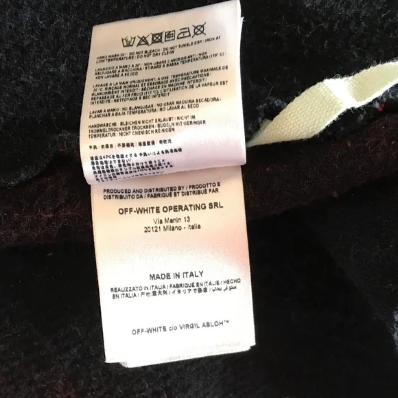 OFF-WHITE PLAID ARROWS-PRINT BLANKET SHIRT - Picture 8 of 16